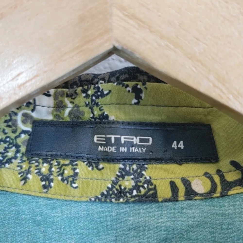Etro | Made in Italy Patchwork Print Button Front Blouse, Sz 6 ♥ Like new! - Picture 7 of 11